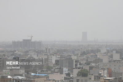 سایه سیاه آلودگی بر آسمان مشهد