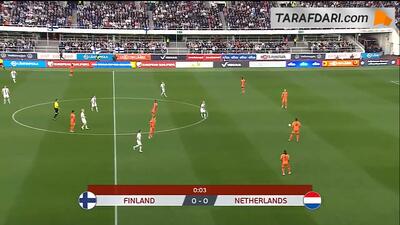 خلاصه بازی فنلاند ۰-۲ هلند (مقدماتی جام جهانی 2026) - پارس فوتبال