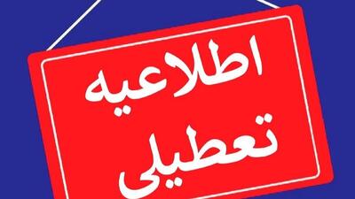 ادارات شهر کرمان تعطیل شد 