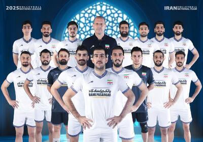 طرح/ پوستر رسمی تیم ملی والیبال ایران برای حضور در مسابقات لیگ ملت‌ها