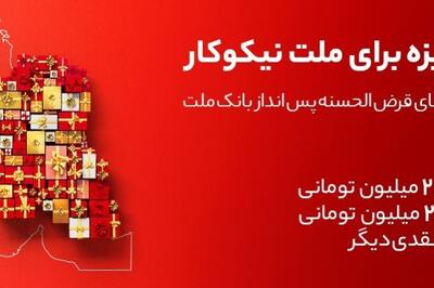 جایزه باران سپرده گذاران در جشنواره بزرگ حساب‌های قرض الحسنه پس انداز بانک ملت