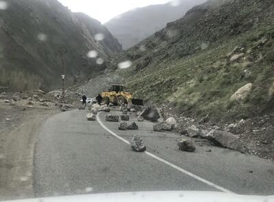 هشدار هواشناسی: احتمال رانش زمین و ریزش سنگ در جاده چالوس
