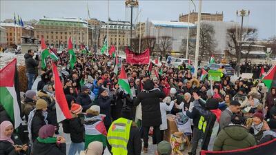 تجمع حمایت از فلسطین در هلند+ فیلم