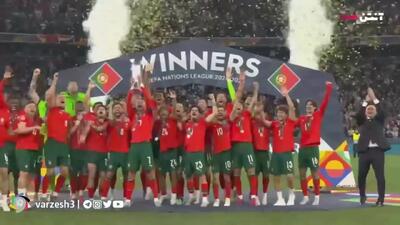 جشن قهرمانی پرتغال در لیگ ملت های اروپا(ویدیو) - پارس فوتبال