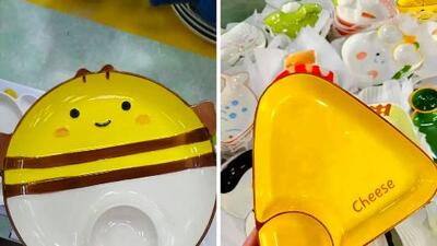 15 مدل جذاب ظرف غذای کودک سفالی؛ طرح‌ های شاد و جدید