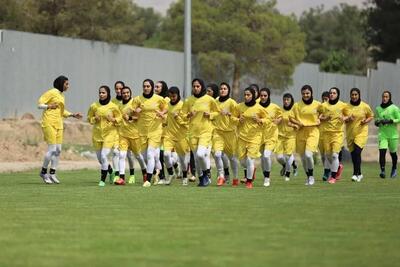 تمرین تیم ملی فوتبال زنان برگزار شد