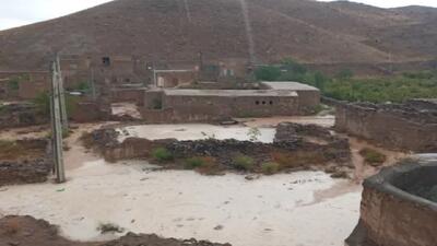 خسارت سیل به برخی از نقاط خراسان جنوبی + تصاویر