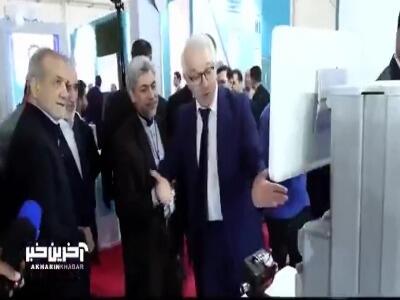 حاشیه‌های بازدید رئیس‌جمهور از نمایشگاه تجهیزات پزشکی