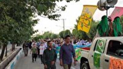 حرکت کاروان شادی عید غدیر در بهاباد