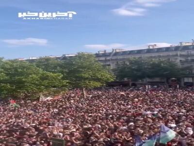 تظاهرات گسترده حامیان غزه در پاریس