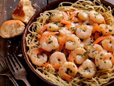 طرز تهیه 2 مدل پاستا میگو ساده و سریع