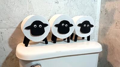 ساخت جا دستمال توالت گوسفندی DIY از مواد بازیافتی