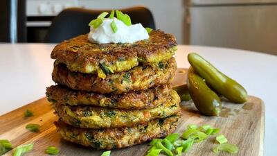 طرز تهیه کوکو کدو سبز و سیب زمینی؛ خوشمزه و کم‌کالری