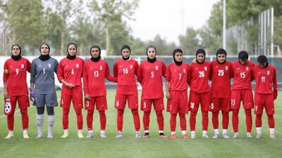 پیروزی قاطع دختران فوتبال ایران مقابل عراق در دیداری تدارکاتی