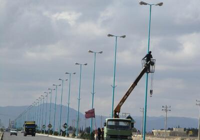 روشن شدن ۶ کیلومتر از راه‌های ملایر