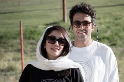 ست زیبای الهام طهموری بازیگر سریال وارش با همسرش