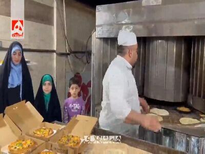 مدح نانوا و پخت پیتزا به عشق امیرالمومنین (ع)