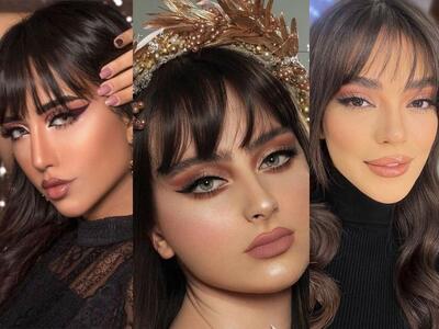 با موهای چتری و این میکاپ‌های جذاب در عروسی بدرخشید - چی بپوشم
