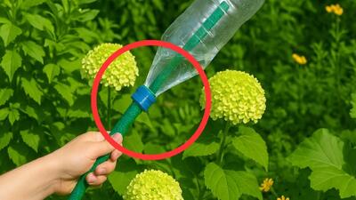 نحوه آبیاری باغچه و گیاهان با ۱ عدد بطری پلاستیکی