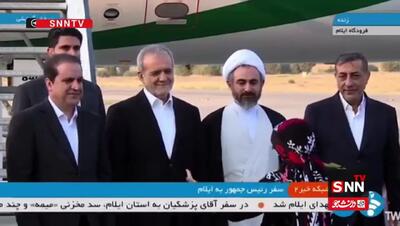 ببینید؛ استقبال دختر ایلامی از رئیس جمهور در جریان سفر به ایلام