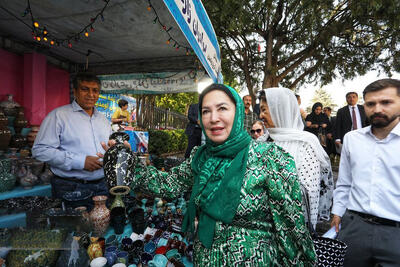 ذوق زدگی میهمانان خارجی در آرامگاه بوعلی سینا | تصاویر