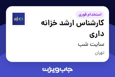 استخدام کارشناس ارشد خزانه داری در سایت شب
