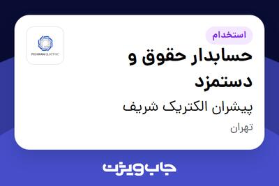 استخدام حسابدار حقوق و دستمزد در پیشران الکتریک شریف