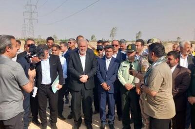بازدید وزیر نیرو از سد میمه دهلران