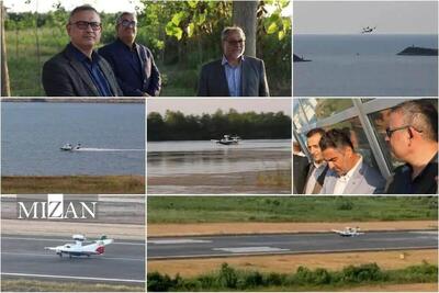 پرواز آزمایشی هواپیمای آب‌نشین در گیلان انجام شد