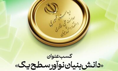 آیگپ موفق به دریافت عنوان «دانش‌بنیان نوآور سطح یک» شد