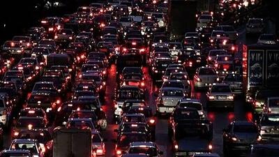 ترافیک سنگین شبانه در راه‌های ورودی مازندران