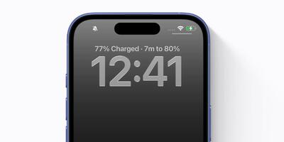 نمایش مدت زمان شارژ آیفون در iOS 26