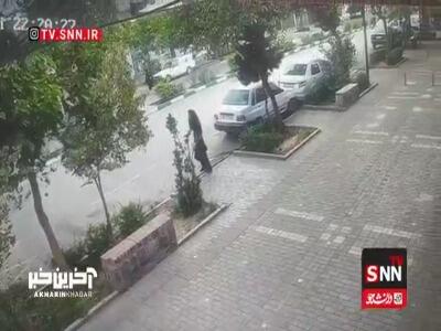 لحظه سرقت موبایل از یک زن در مشهد