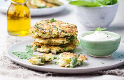 طرز تهیه پنکیک سبزیجات ساده و خوشمزه