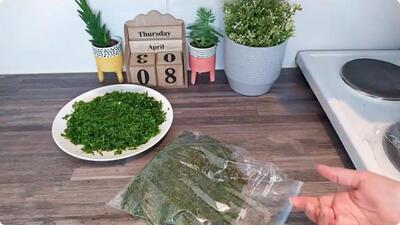روش های فریز کردن و نگهداری انواع سبزیجات (سبزی قورمه، سبزی کوکو، سبزی پلویی)