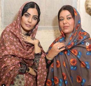 صحرا اسداللهی و گیتی قاسمی با چادر گل گلی |  انصاف نیوز