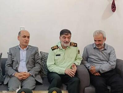 دیدار سردار رادان با خانواده شهید امنیت «حسن عشوری» در رودسر