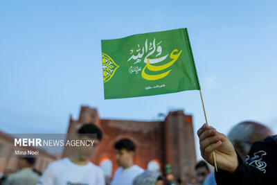 جشن غدیر در نیشابور؛ از کیک ۱۱۰ متری تا اطعام ۵ هزار نفری