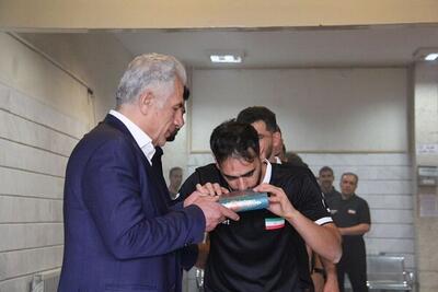 برگزاری مراسم بدرقه تیم فوتسال ناشنوایان قبل از مسابقات جهانی - پارس فوتبال
