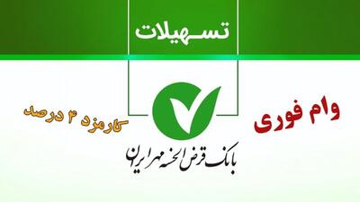 وام 200 میلیونی آوای مهر بانک مهر ایران/ یک ماهه با کارمزد ۴ درصد وام بگیرید