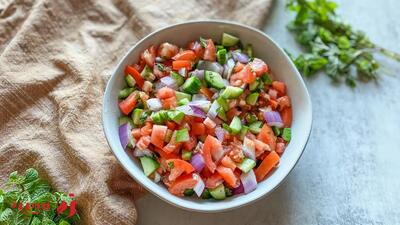 طرز تهیه سالاد شیرازی خوشمزه | با نکات مهم و مرحله‌ به‌ مرحله | زرچین