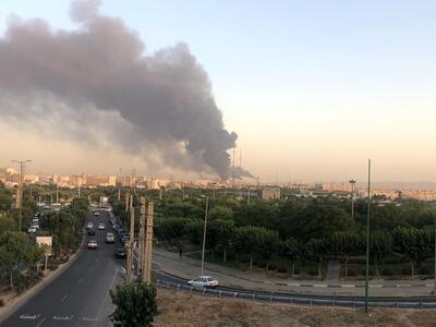 صدای انفجار و مشاهده دود در گرمدره تهران + ویدئو