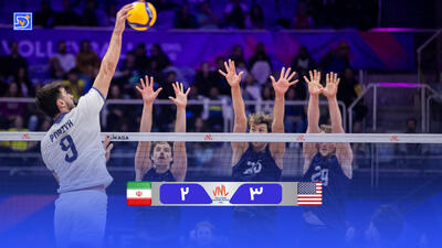 خلاصه والیبال آمریکا 3 - ایران 2 (لیگ ملت‌های والیبال 2025)