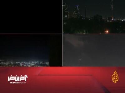 پخش زنده الجزیره از برخورد موشک‌های ایرانی به تل‌آویو