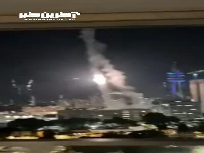 تصویری که به وضوح ناکارآمدی پدافند رژیم را نشان می‌دهد