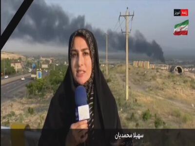 شبکه خبر: اطراف پالایشگاه تبریز مورد اصابت قرار گرفته است