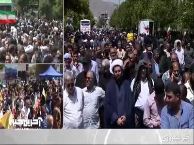 خروش ملت ایران در پی حمله رژیم صهیونیستی به بخش‌هایی از خاک کشورمان