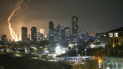 گزارش آناتولی از حمله موشکی بالستیک ایران به اسرائیل در واکنش به حملات اخیر