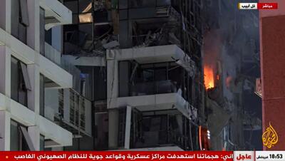 گزارش زنده خبرنگار کانال ۱۳ اسرئیل از حمله ایران