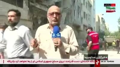 ببینید| هدف قرار گرفتن ۳ ساختمان ۶ طبقه در محلۀ پاتریس‌ لومومبای تهران؛ پیکر ۴ شهید خارج شد